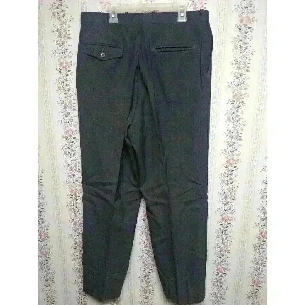 Vintage Racquet Club Gray Dress Pants Men's Size 34 Pleated Machine Washable